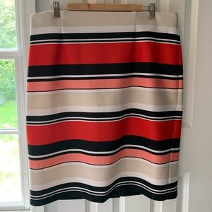 Striped Pencil Skirt